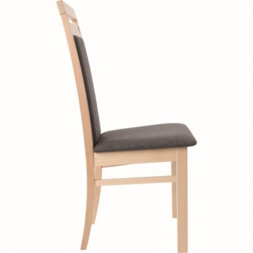 Dřevěná jídelní židle s čalouněním DESIGNE 34 - nosnost 120 kg - výběr barevného provedení 